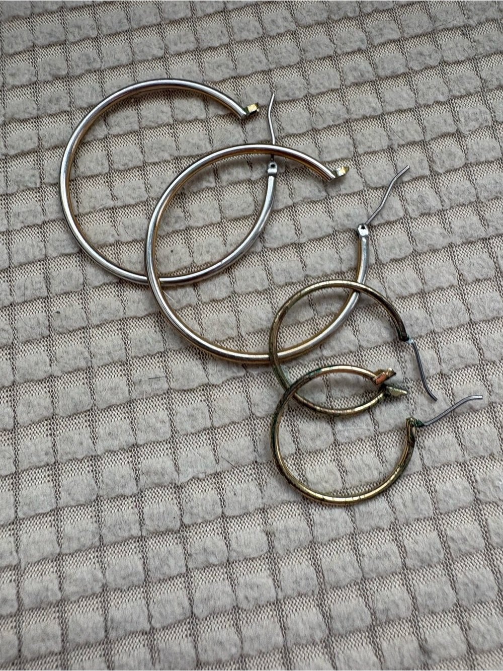 Target Mixed Metal Hoop Earring Set - Silver and Gold Tones